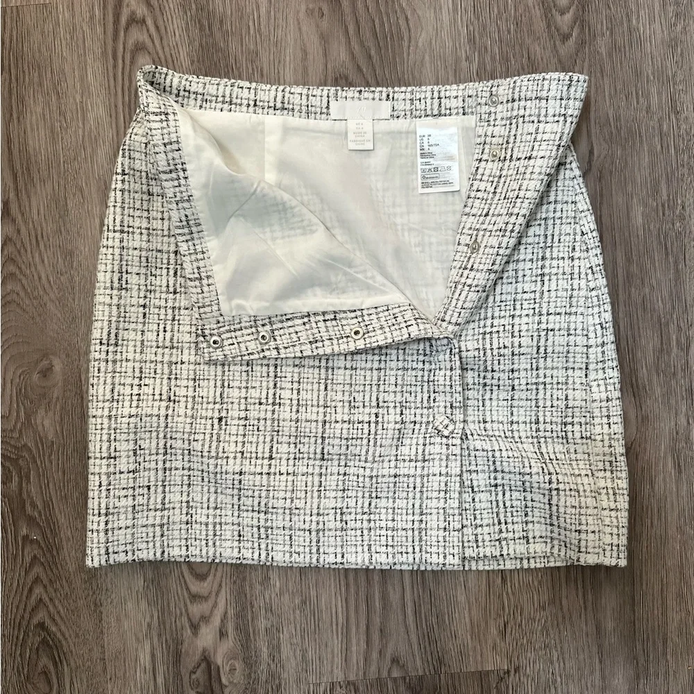 H&M Tweed Pencil Skirt - Black and White - Picture 2 of 4